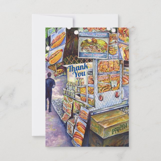 Extraordinary Artistic Workload Thank You Card (Front)