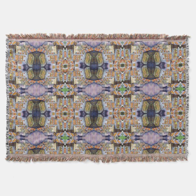Extraordinary Artistic Workload Throw Blanket (Front)
