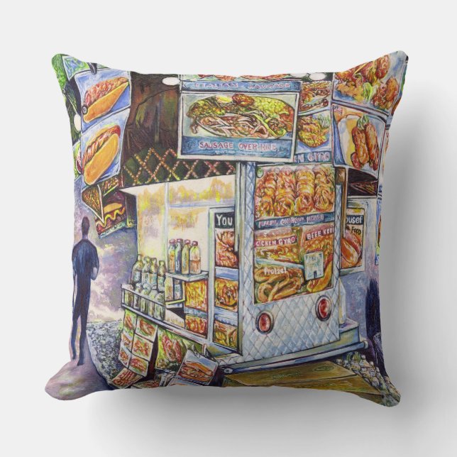 Extraordinary Artistic Workload Throw Pillow (Front)