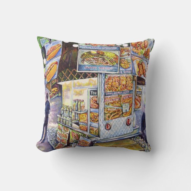 Extraordinary Artistic Workload Throw Pillow (Front)