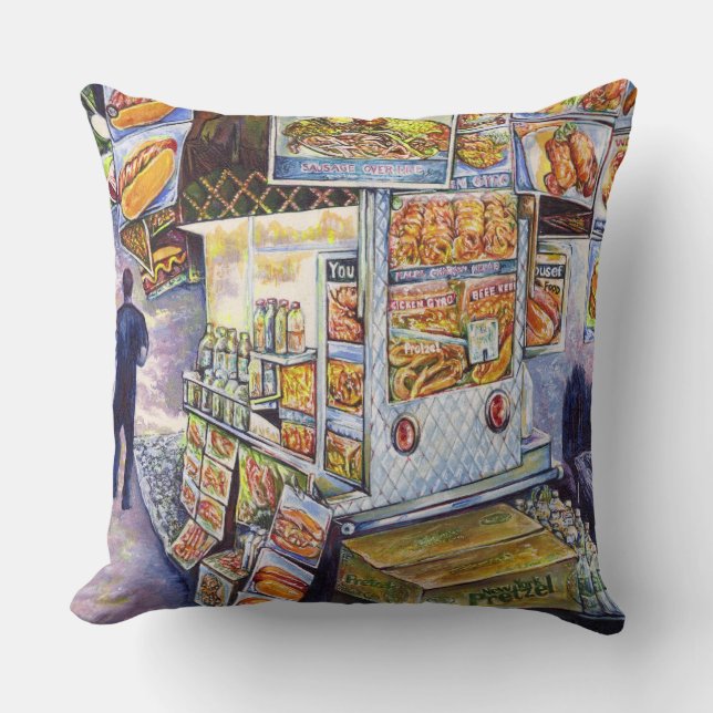 Extraordinary Artistic Workload Throw Pillow (Front)