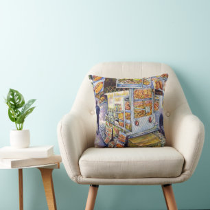 Extraordinary Artistic Workload Throw Pillow