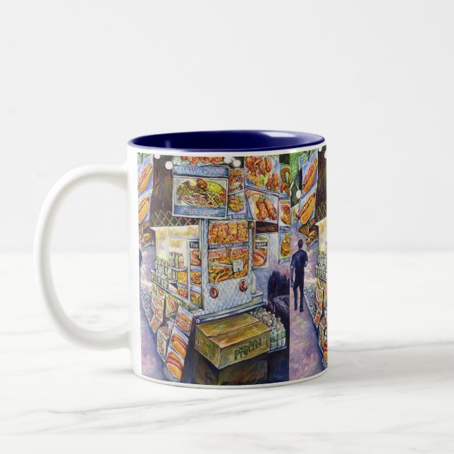 Extraordinary Artistic Workload Two-Tone Coffee Mug (Left)