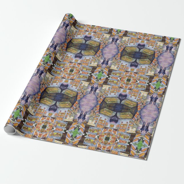 Extraordinary Artistic Workload Wrapping Paper (Unrolled)