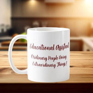 EXTRAORDINARY EDUCATIONAL Assistant Berry Text Coffee Mug