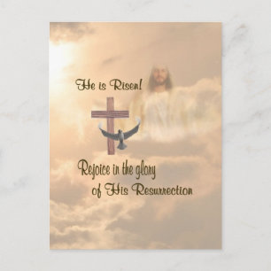 Extraordinary He is Risen Postcard