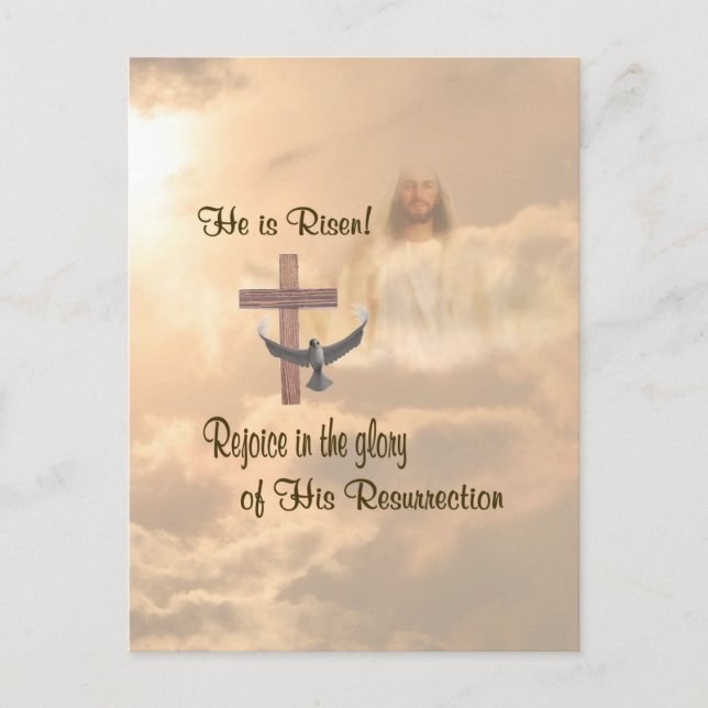 Extraordinary He is Risen Postcard (Front)