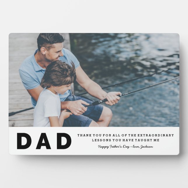 Extraordinary Lessons Father's Day Plaque (Front)