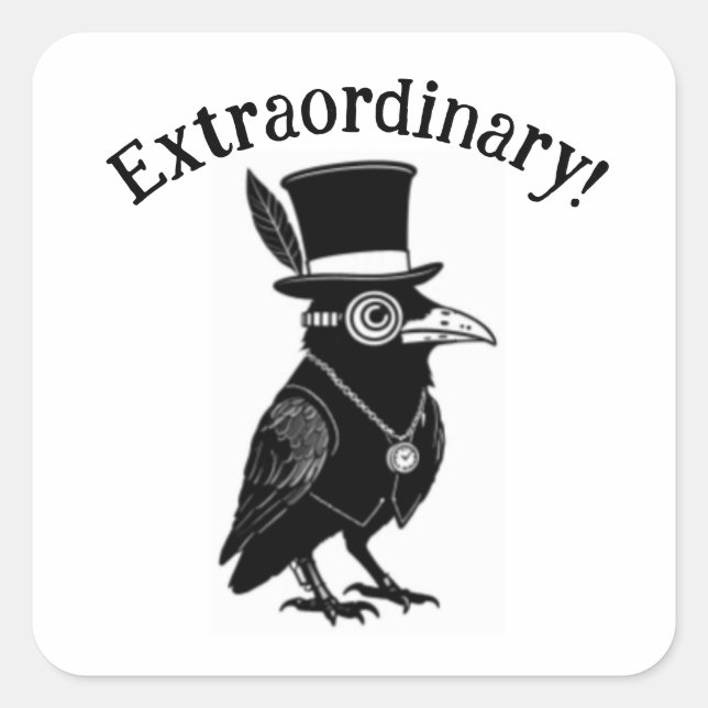 Extraordinary! Square sticker  (Front)