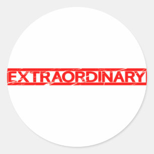 Extraordinary Stamp Classic Round Sticker