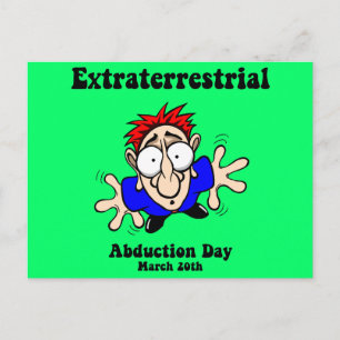 Extraterrestrial Abduction Day Postcard