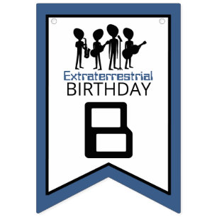 Extraterrestrial Band, Birthday Bunting Flags