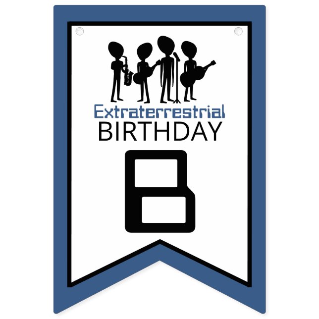 Extraterrestrial Band, Birthday Bunting Flags (Second Flag)
