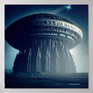 Extraterrestrial Cathedral Poster
