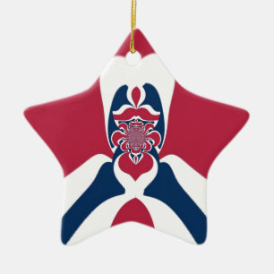 Extraterrestrial E-T Hakuna Matata I Come in Peace Ceramic Ornament