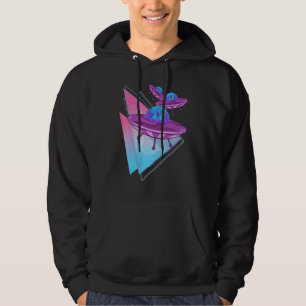 Extraterrestrial Science Fiction Alien Vaporwave U Hoodie