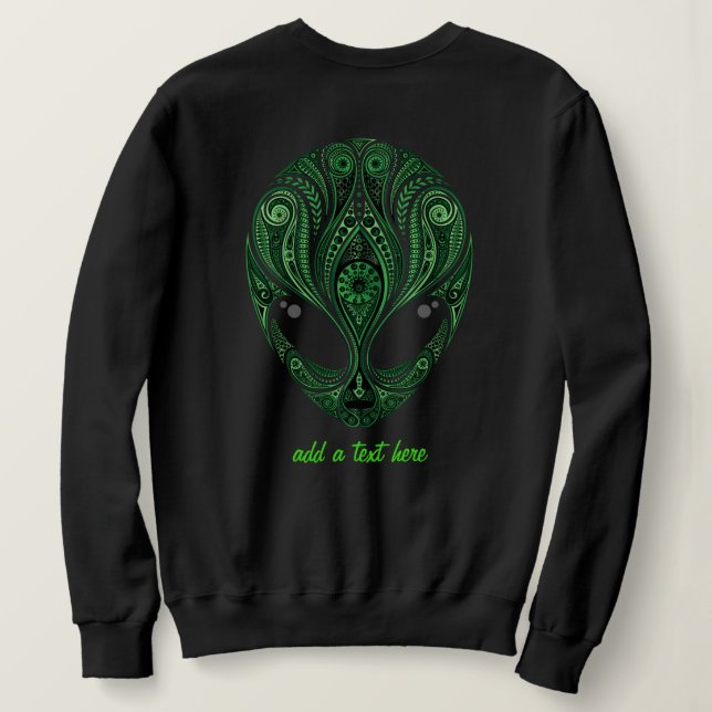 Extraterrestrial UFO Alien Sweatshirt (Design Back)