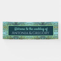 Extravagant Aqua Vibrant Peacock Feathers Wedding