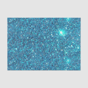 Extravagant Blue Glitter Shine Tissue Paper