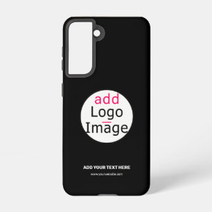 Extravagant Business Chic Customizable Logo Black Samsung Galaxy Case