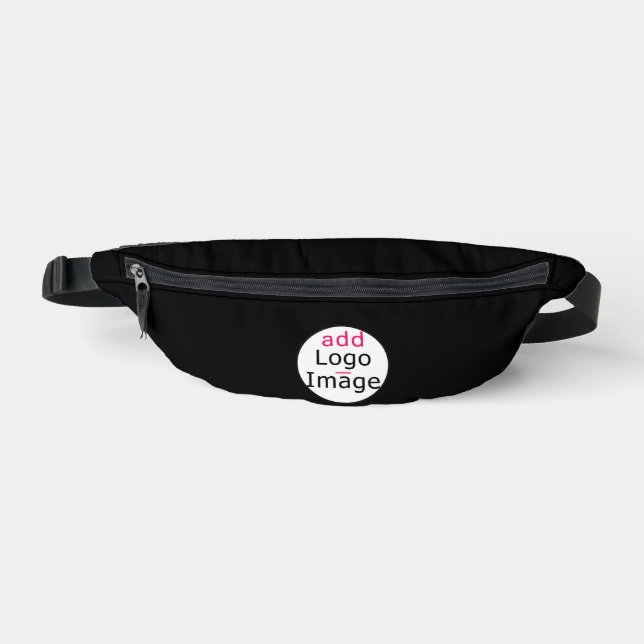 Extravagant Business Minimal Black Customizable  Fanny Pack (Front)