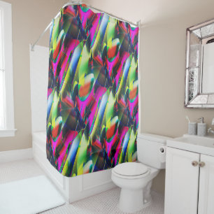 Extravagant colours of abstract and showy shapes