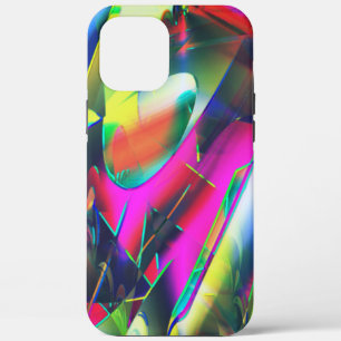 Extravagant colours of abstract and showy shapes   iPhone 12 pro max case