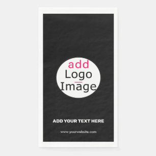 Extravagant Professional Business Custom Black Napkin