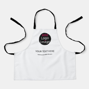 Extravagant Professional Minimal Custom White Apron