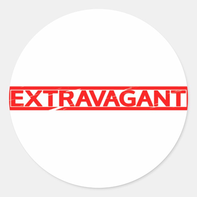Extravagant Stamp Classic Round Sticker (Front)