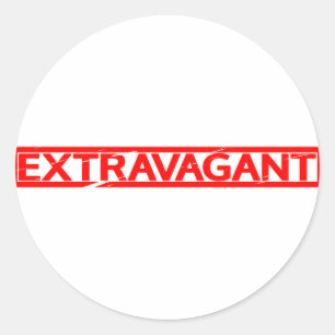 Extravagant Stamp Classic Round Sticker