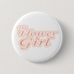 Extravaganza Flower Girl 2 Inch Round Button