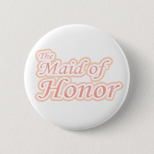 Extravaganza Maid of Honour 2 Inch Round Button (Front)