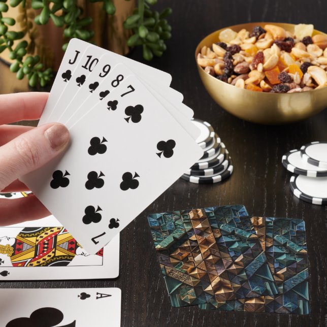 Extreme 3D Vertical Mosaic Playing Cards (In Situ)