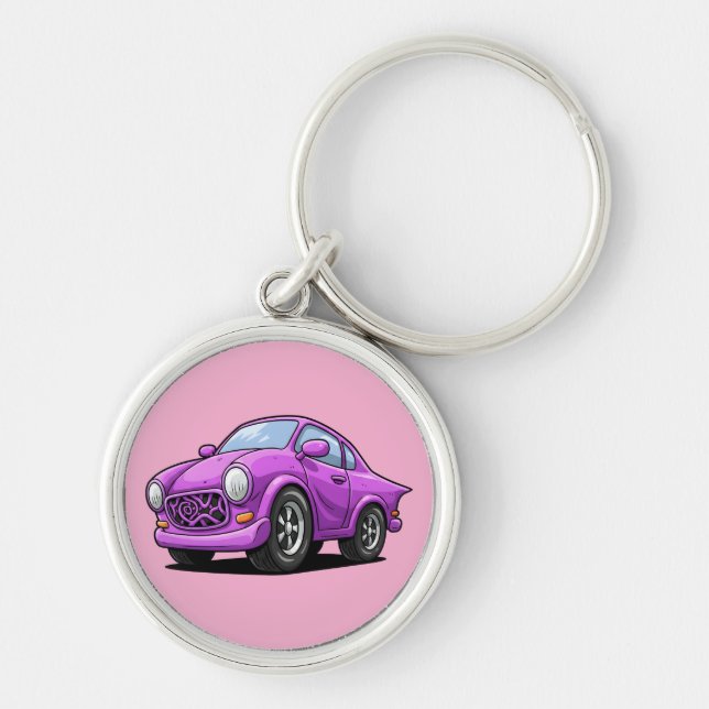 Extreme Bent Purple Auto Artwork  Keychain (Front)
