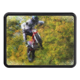 Extreme Biker - Dirt Bike Rider Trailer Hitch Cover