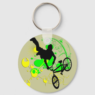 Extreme Biking Keychain