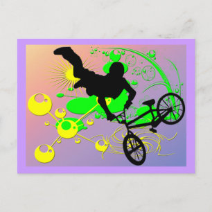Extreme Biking Postcard