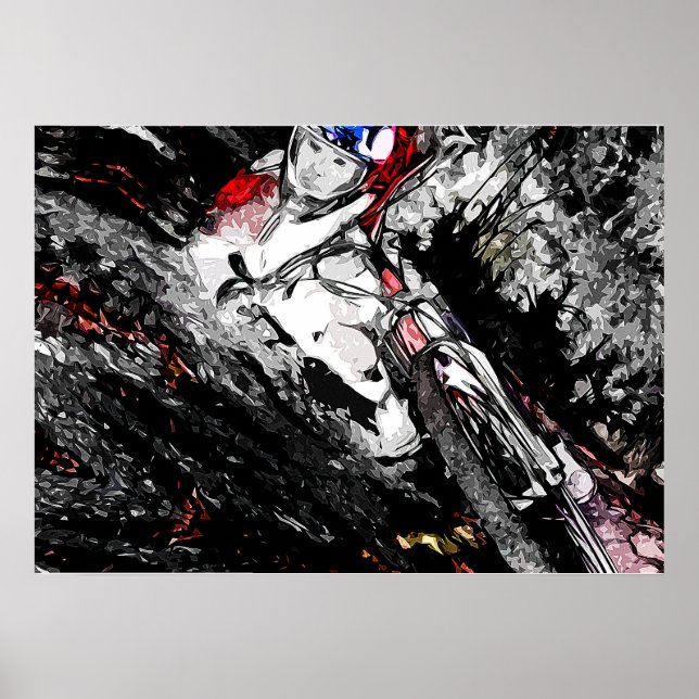 Extreme BMX Rider - Mountain Bike Racer Poster (Front)
