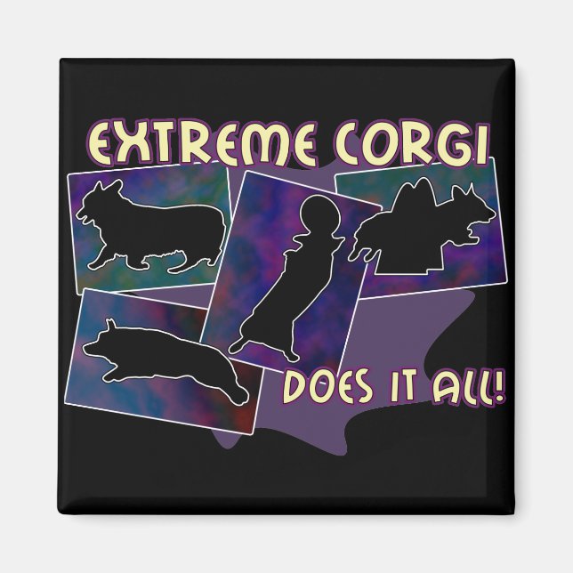 Extreme Corgi Magnet (Front)