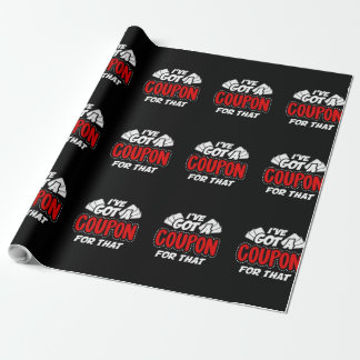 Extreme Couponers Always Have Clipped Coupon Ready Wrapping Paper