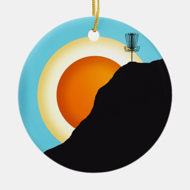 Extreme Disc Golf Ceramic Ornament (Front)