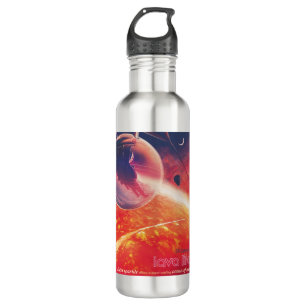 Extreme Hot Air Balloon on Volcanic Hellscape 710 Ml Water Bottle