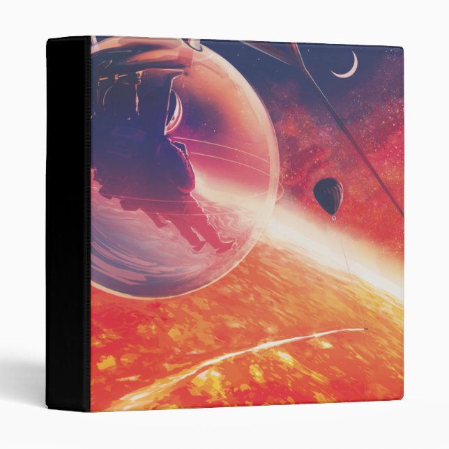 Extreme Hot Air Balloon on Volcanic Hellscape Binder (Front/Spine)