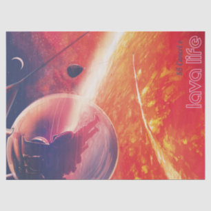 Extreme Hot Air Balloon on Volcanic Hellscape Tissue Paper