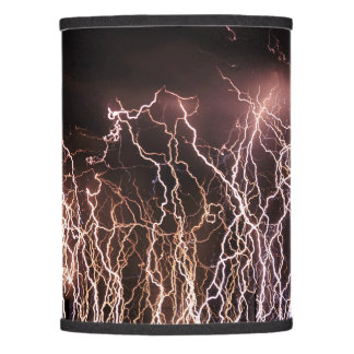 Extreme lightning bolts lamp shade