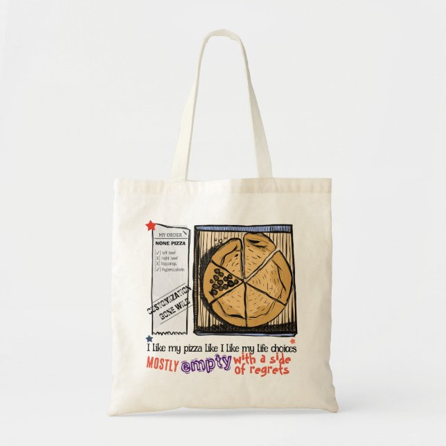 Extreme Minimalist's Grocery Haul: Left Beef Only Tote Bag (Front)