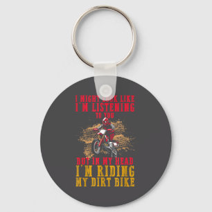 Extreme Motocross Fan Dirt Bike Rider's Dream Funn Keychain