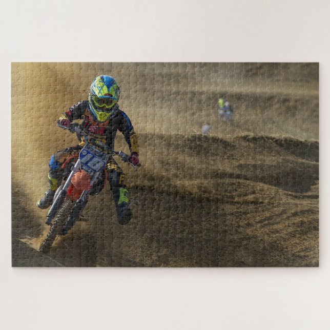 Extreme Motocross Motorcycle Motorsport Bike Jigsaw Puzzle (Horizontal)