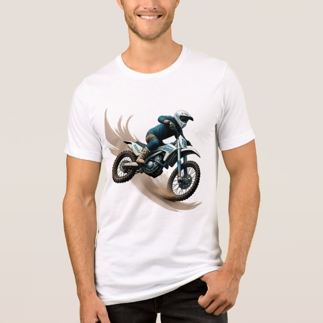 Extreme Motocross Rider Feel the Thrill Tee (Front)